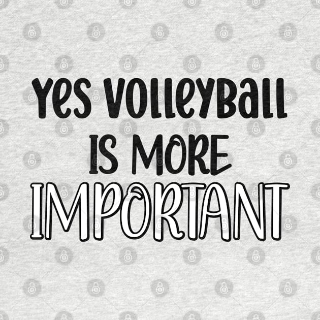 Yes Volleyball Is More Important by safoune_omar